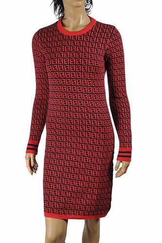 FENDI soft knitted long sleeve dress 34 - Click Image to Close